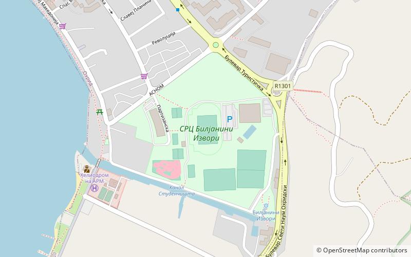 Stadion Biljanini Izwori location map