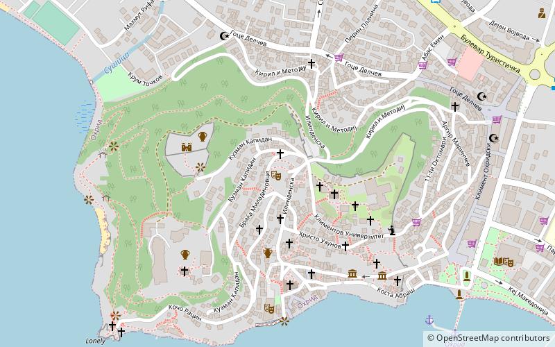 Ancient Theatre of Ohrid location map