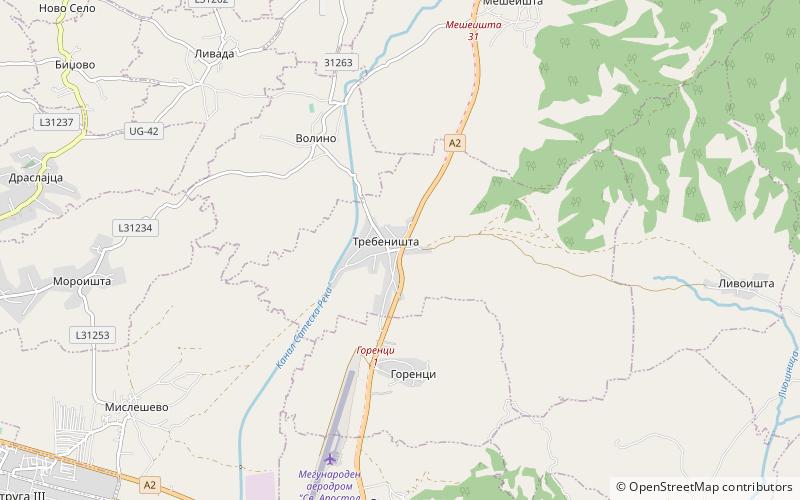 Trebeništa location map