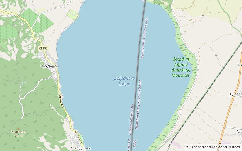 Doiran Lake location map