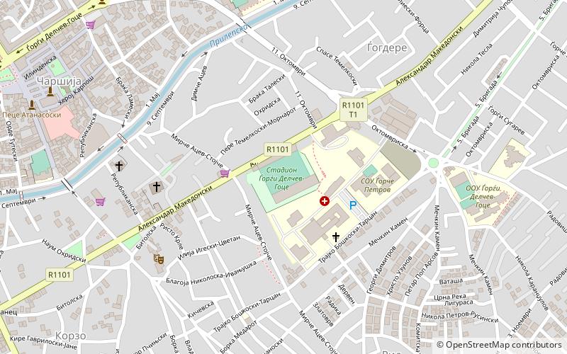 Estadio Goce Delčev location map
