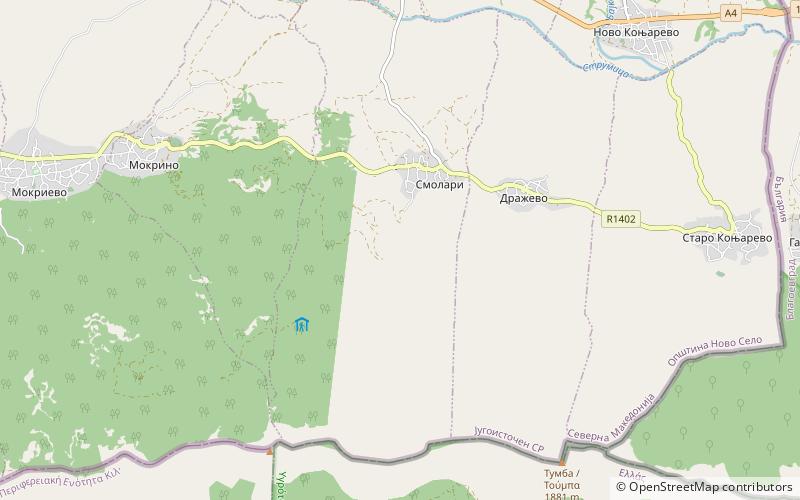 Cascade de Smolari location map
