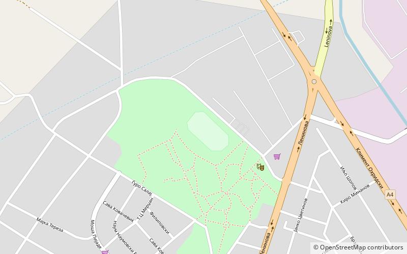 Stadion Mładost location map