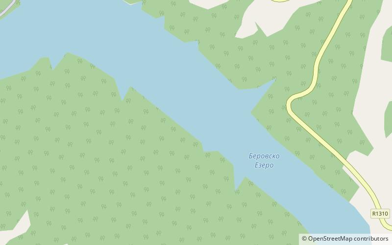 Berovo Lake location map