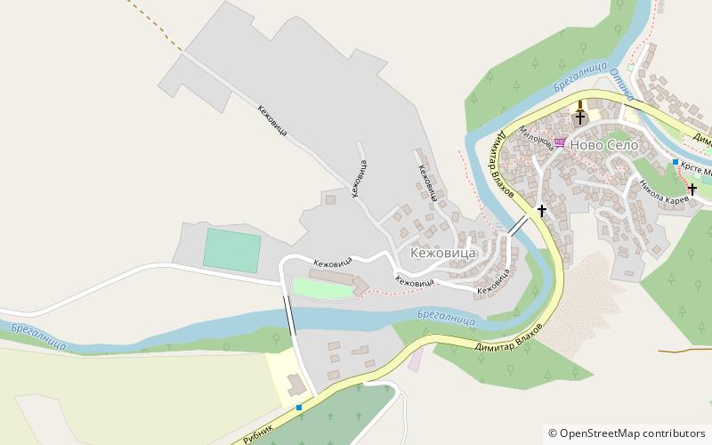 kezovica sztip location map