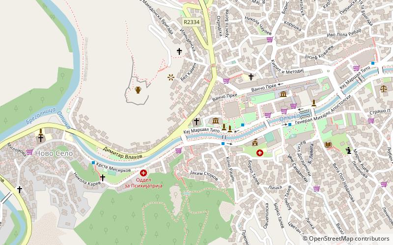st nikola church stip location map