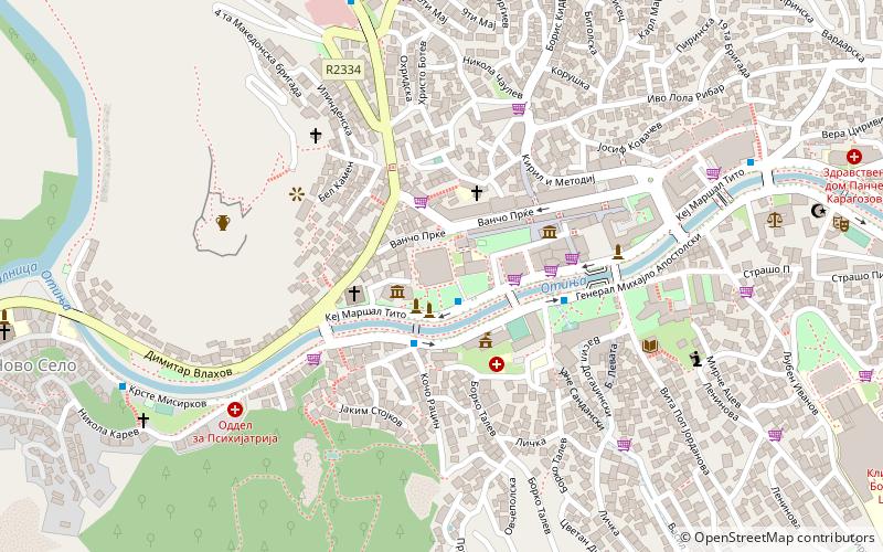 Université Gotsé Deltchev de Chtip location map