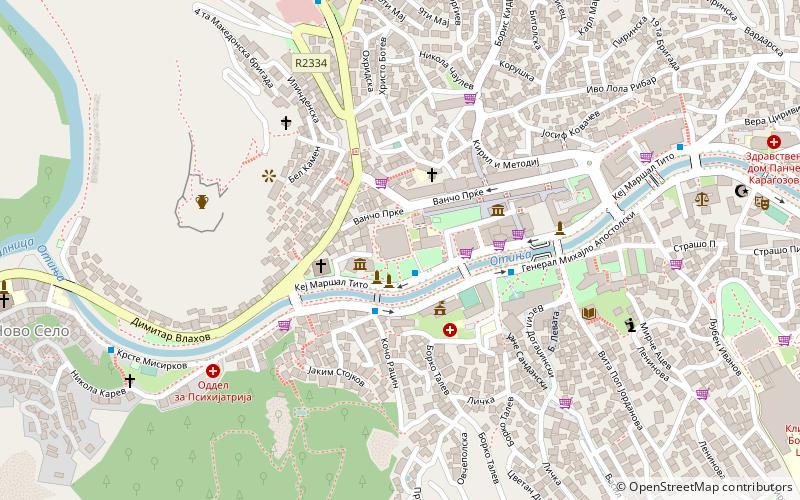 universite gotse deltchev de chtip location map