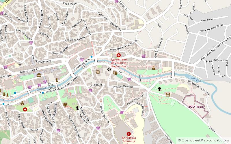 Gradski teatar - Stip location map