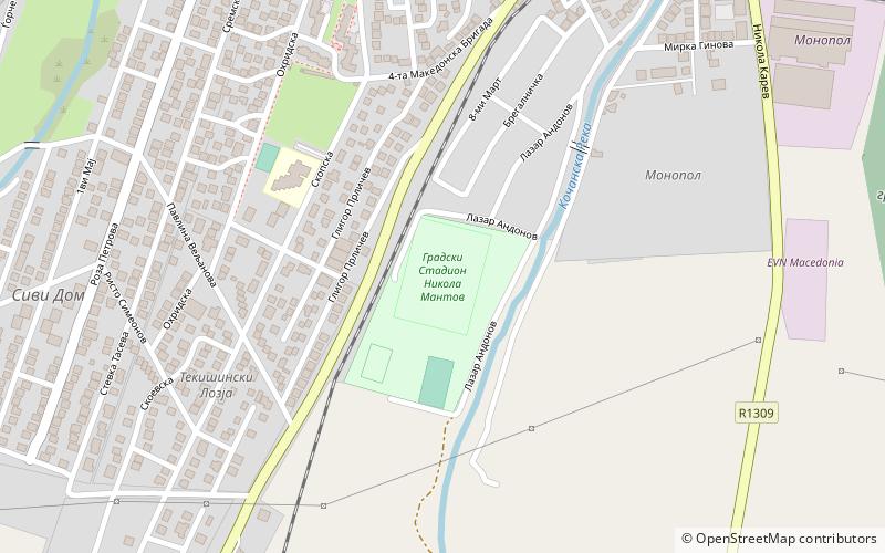 Stadion Nikola Mantov location map