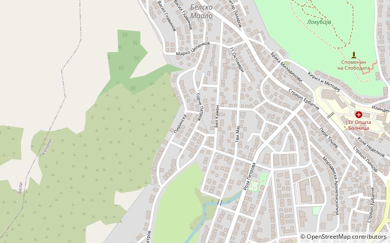 Kočani Valley location map