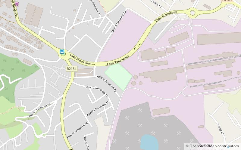 Cementarnica Stadium location map