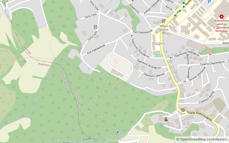 Villa Vodno location map