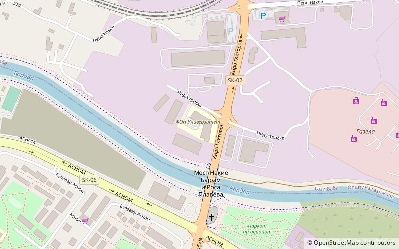 Université FON location map