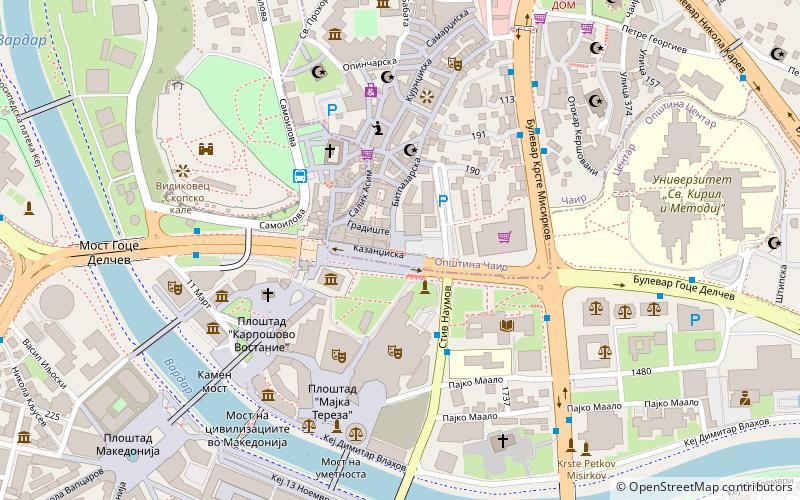 Skanderbeg Square location map