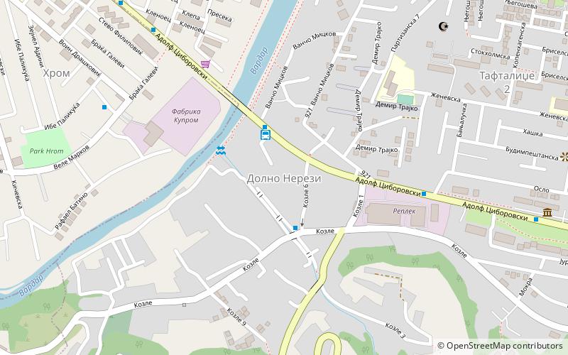 dolno nerezi skopje location map