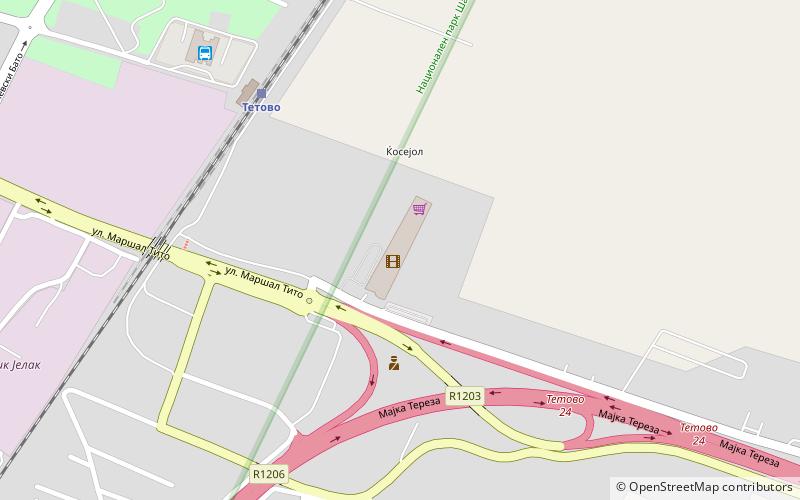 palma mall tetovo location map