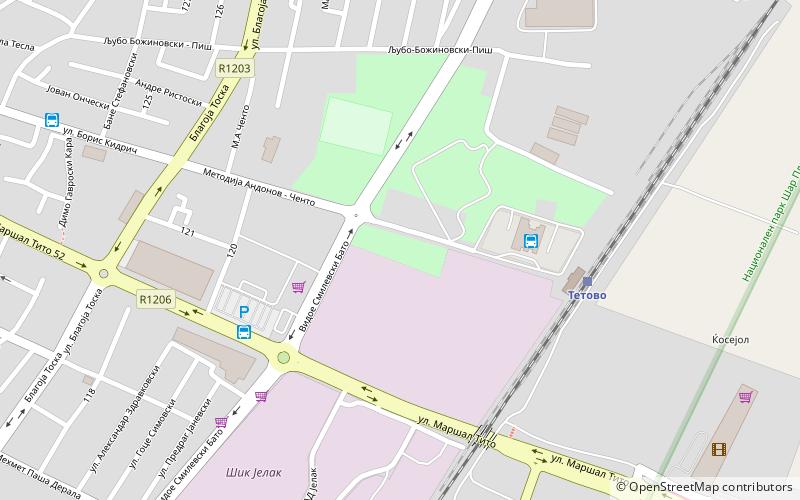 zena park tetovo location map