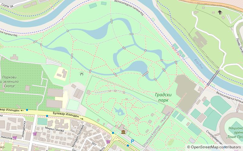 city park skopje location map
