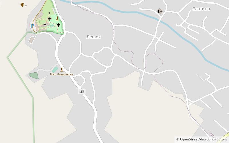 Monaster Leszok location map