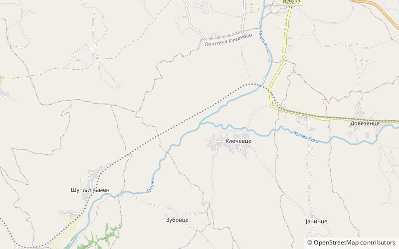 Kriva River location map