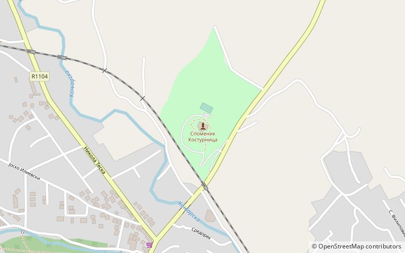 Memorial Ossuary Kumanovo location map