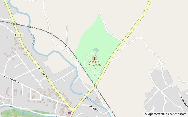 spomenik kosturnica kumanovo location map