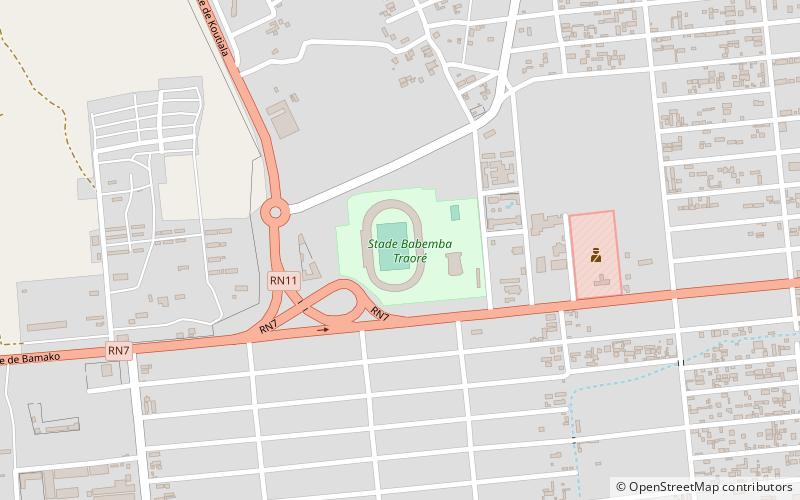 stade babemba traore sikasso location map