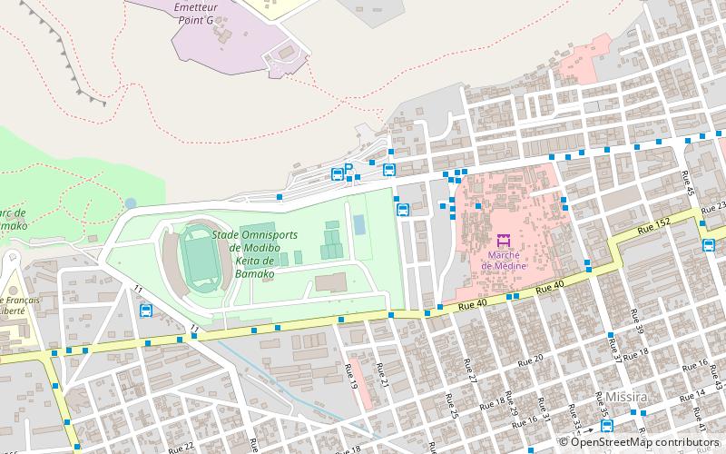 piscine olympique de medina coura bamako location map