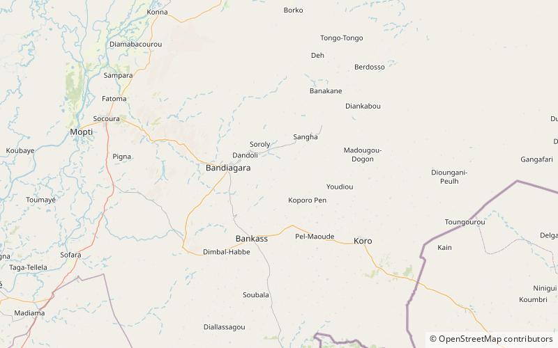 gorge kraj dogonow location map