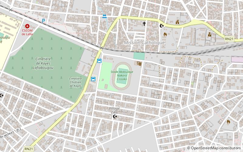 Stade Abdoulaye Nakoro Cissoko location map
