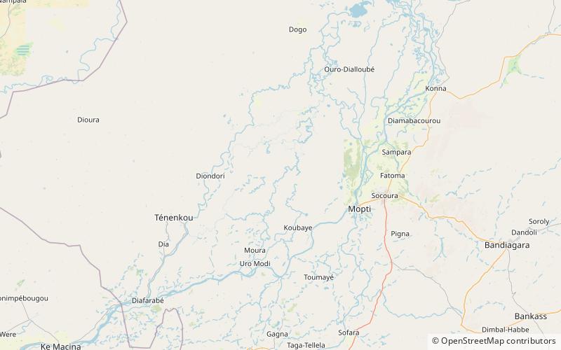 Inner Niger Delta location map