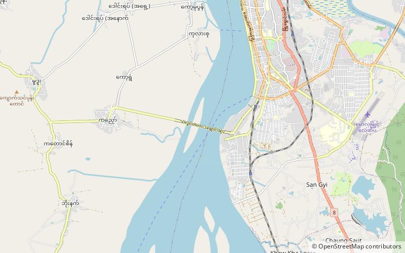 Bogyoke Aung San bridge location map
