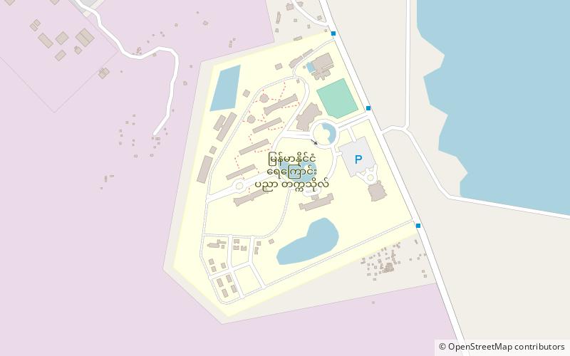 Myanmar Maritime University location map