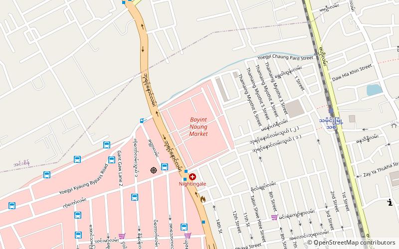 Bayinnaung Market location map