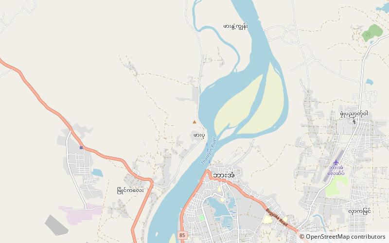 Hpa-Pu village and hill location map