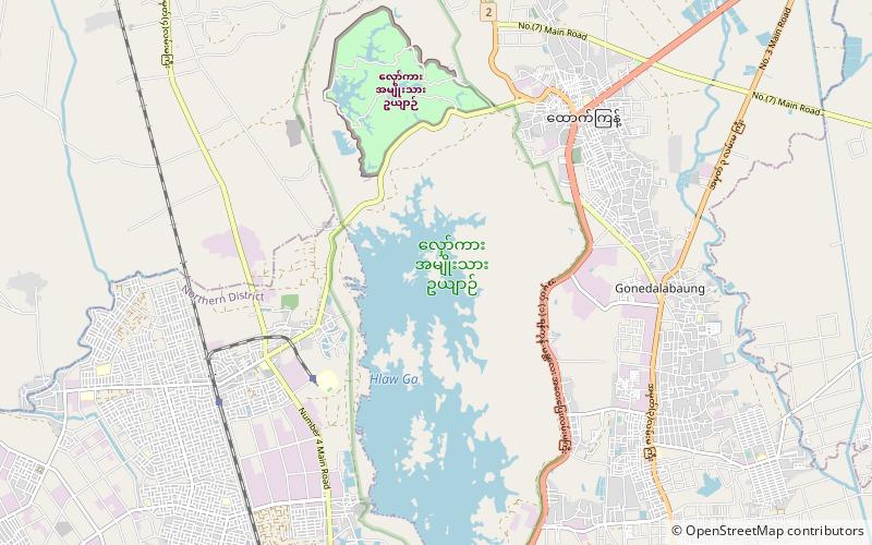 Hlawga Park location map