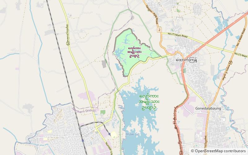Hlawga Park Elephant Camp location map