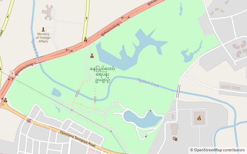 Naypyidaw Water Fountain Garden location map
