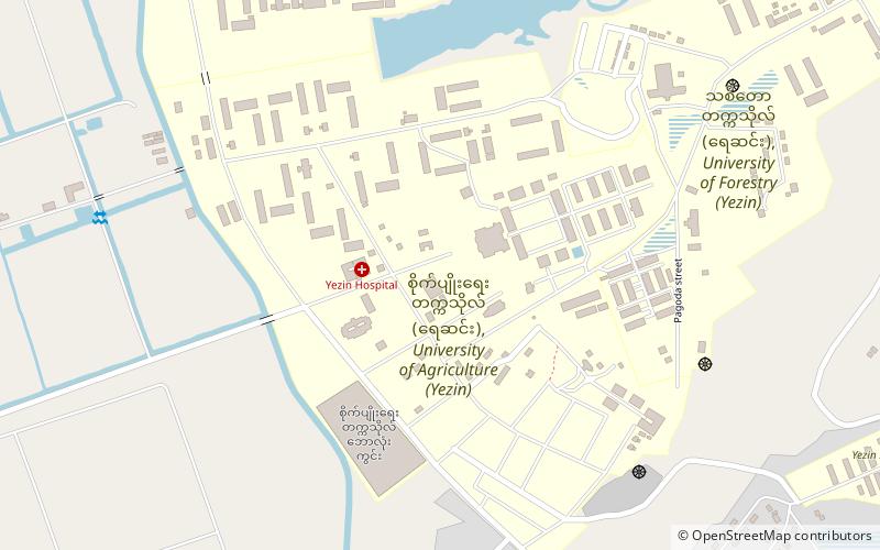 yezin agricultural university location map