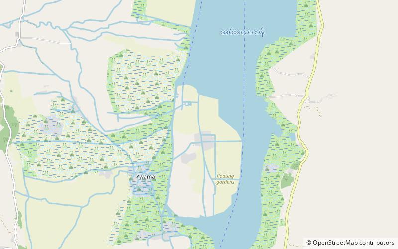 Floating gardens location map