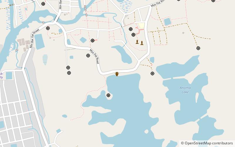 letse kan gate let se lake mrauk u location map