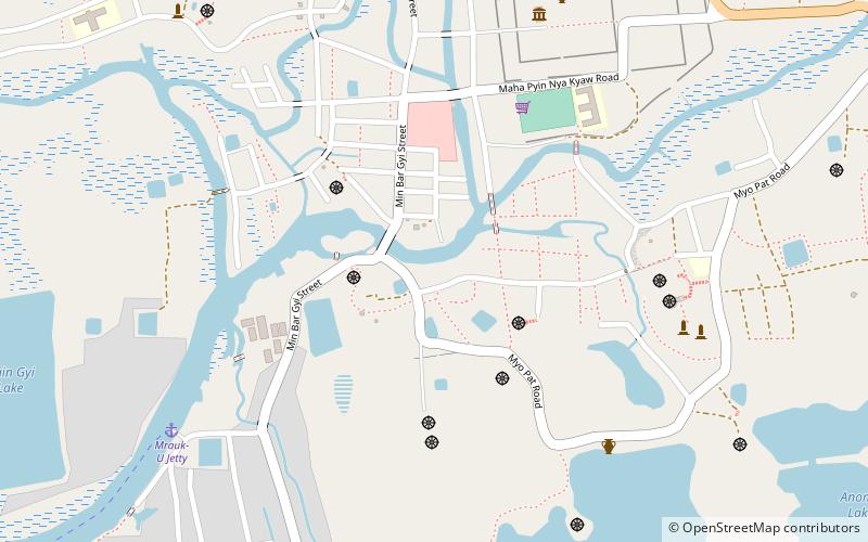 waithali mrauk u location map