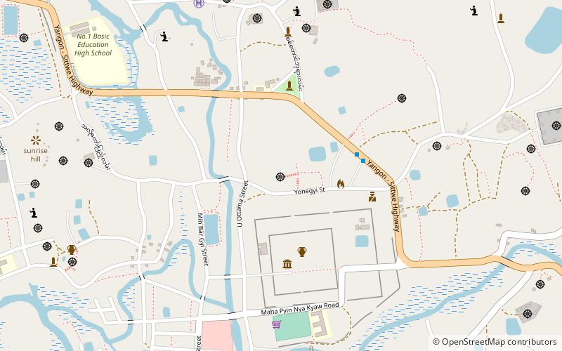 hari taung mrauk u location map
