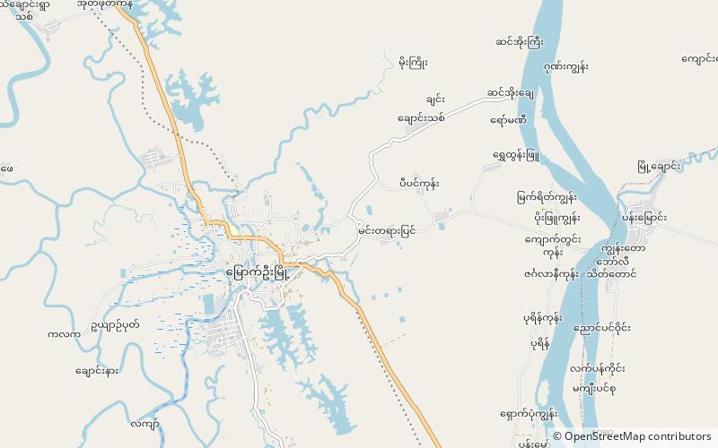 koe thaung temple mrauk u location map