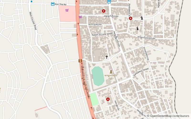 Taunggyi Stadium location map