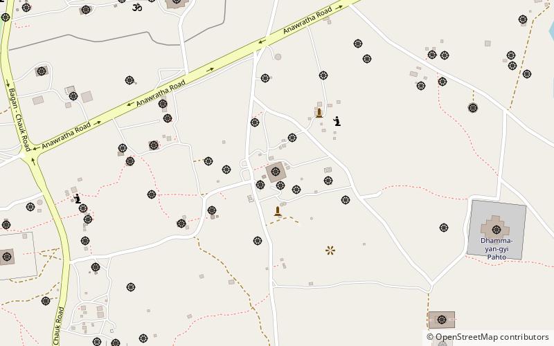 Pagode Shwesandaw location map