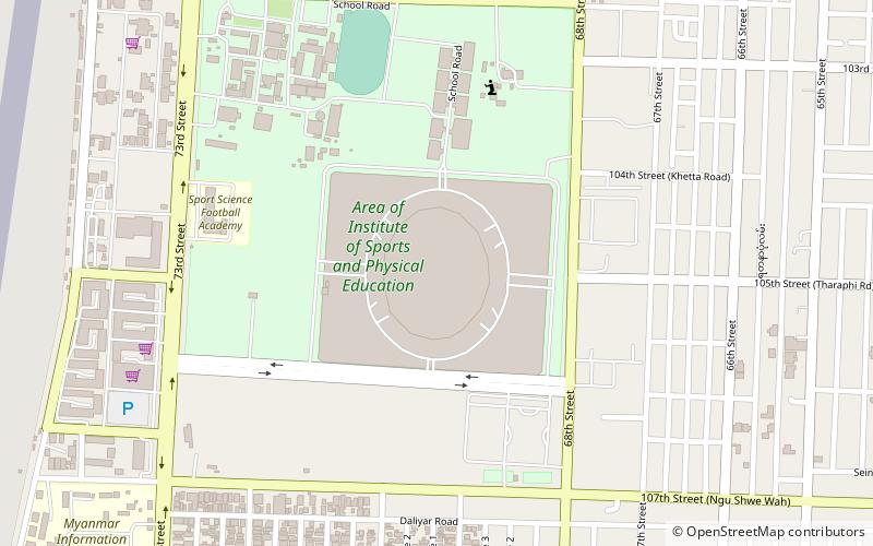 Mandalar Thiri Stadium location map