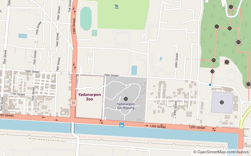 Yadanabon Zoological Gardens location map