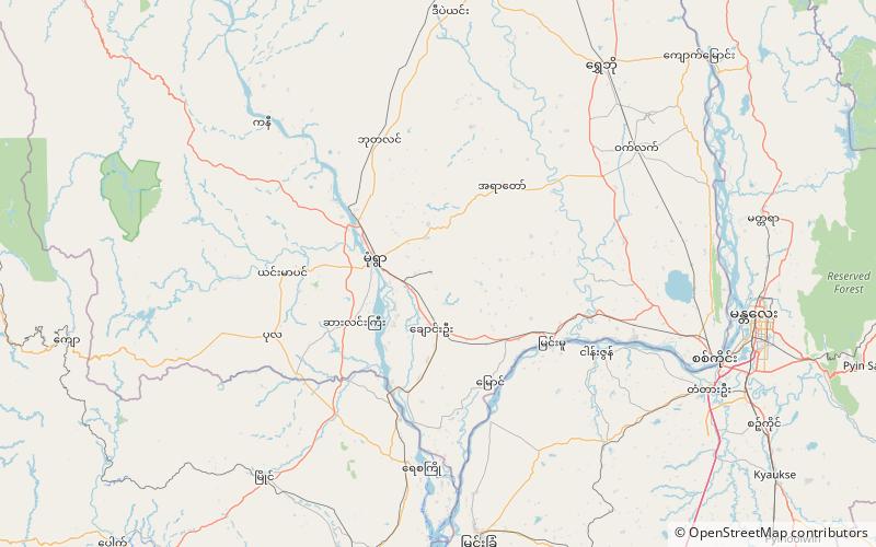 Maha Bodhi Tahtaung location map